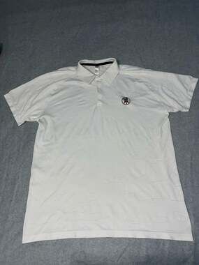 UNRL x Barstool Sports White Camo Golf Polo Shirt Performance Men's Size XL